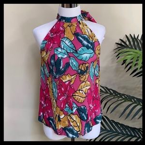 NWT Anthropologie Tie Neck Top